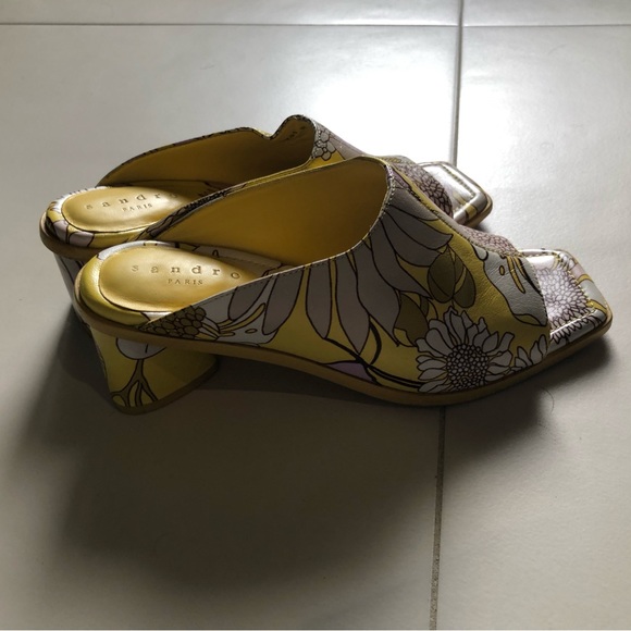 Sandro paris slides shoes sandals mules 36.5 - Picture 3 of 4